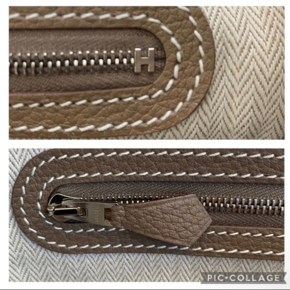 ‼️SOLD‼️💯Authentic Hermes Garden Party 36MM Etoupe - Picture 12 of 15